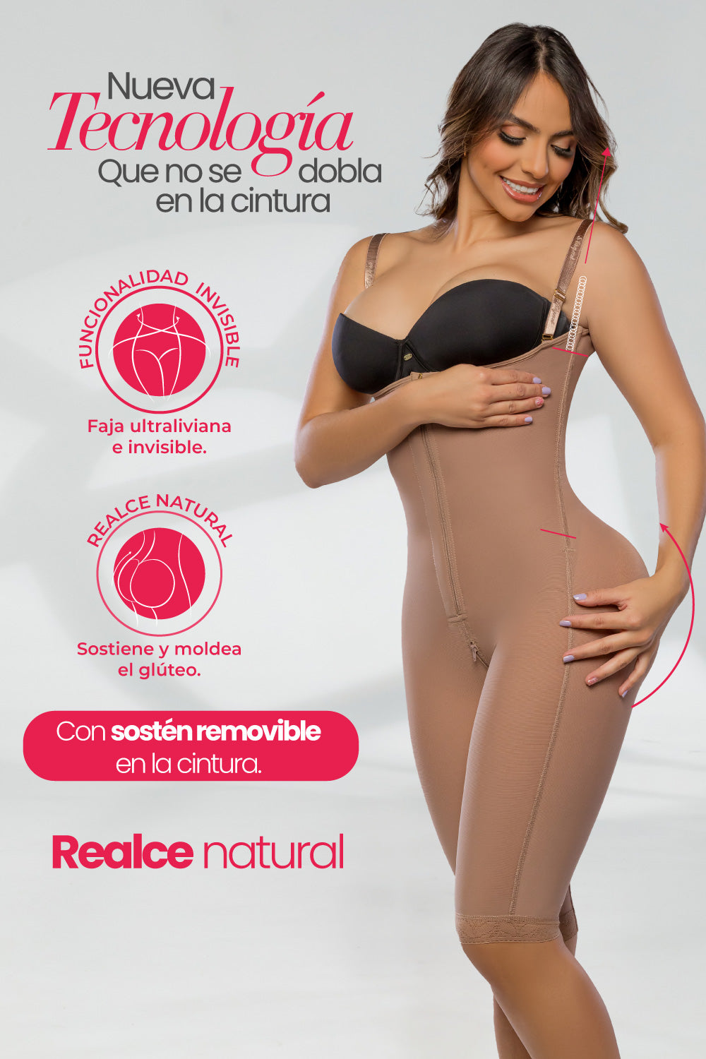 Faja Ultrainvisible SMI7087 - La Glamurosa -  NO se dobla en la Cintura!