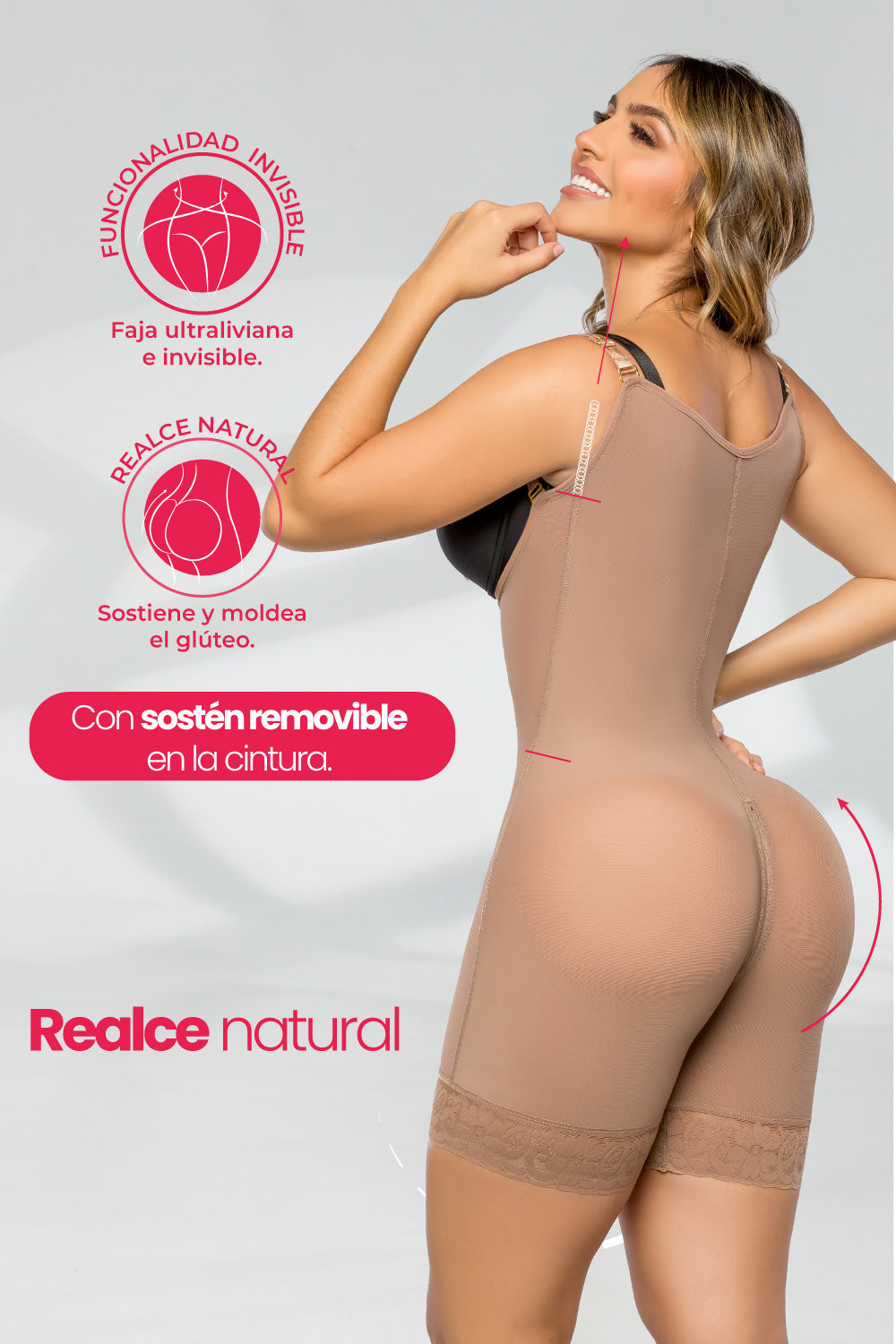 Faja Ultrainvisible  La Esbelta SMI7089-  NO se dobla en la Cintura