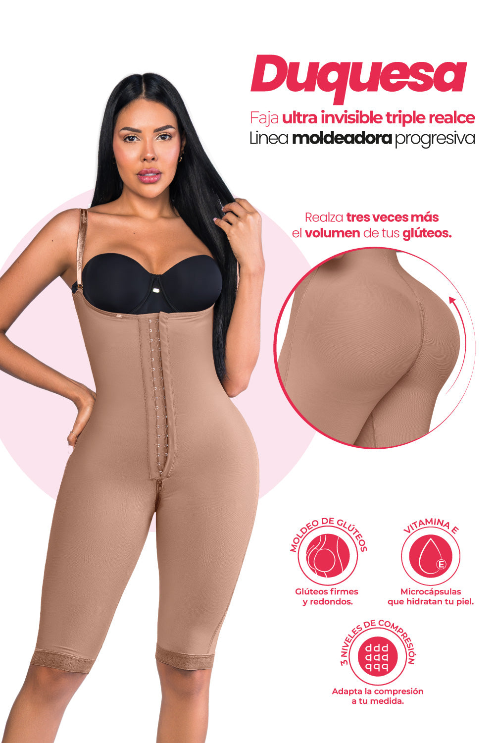 Faja SMI7155 – DUQUESA – Moldeadora con triple realce tipo “La Diosa” y tecnología textil avanzada