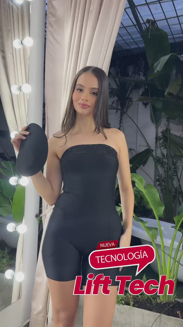 faja de compresión baja con realce de caderas