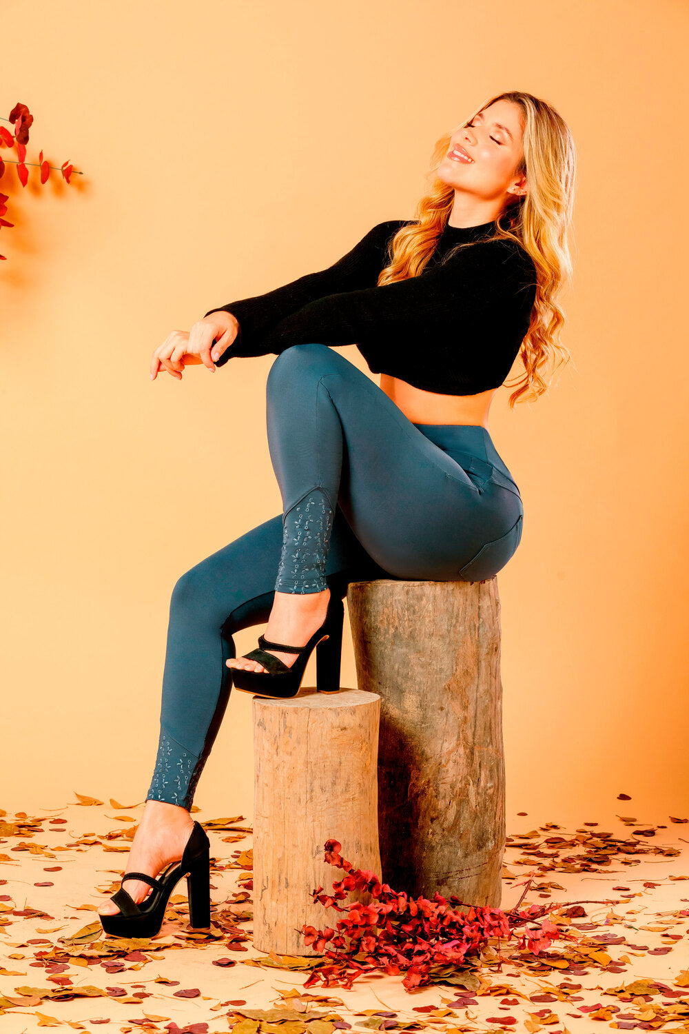 Legging con faja interna gris SMI1316